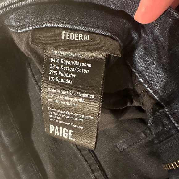 Paige size 32 federal jeans - Picture 4 of 4
